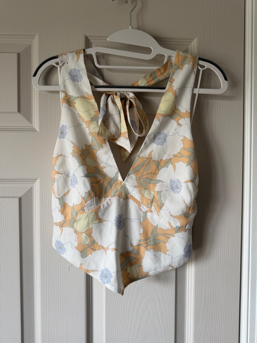 Abercrombie and Fitch Floral Halter Crop Top